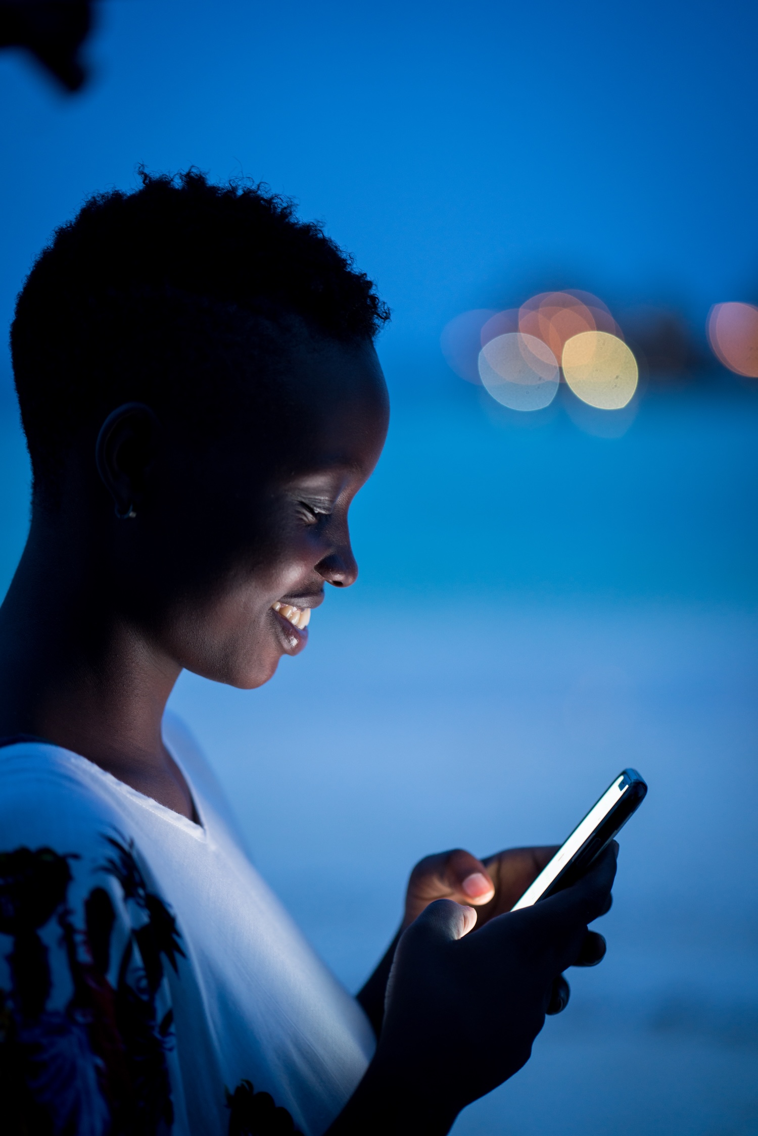 woman on phone