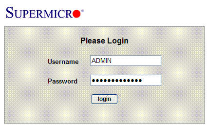 Login To IPMI